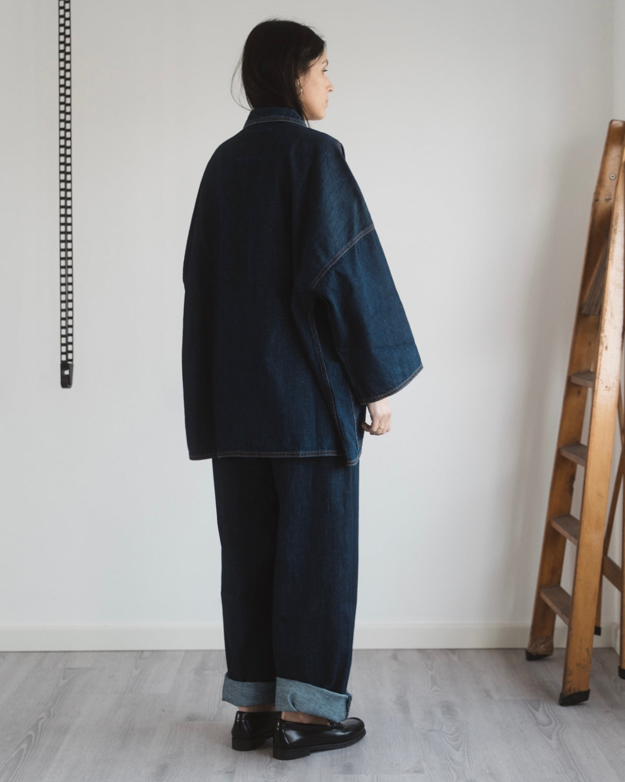 Butterfly jacket denim blue ocean