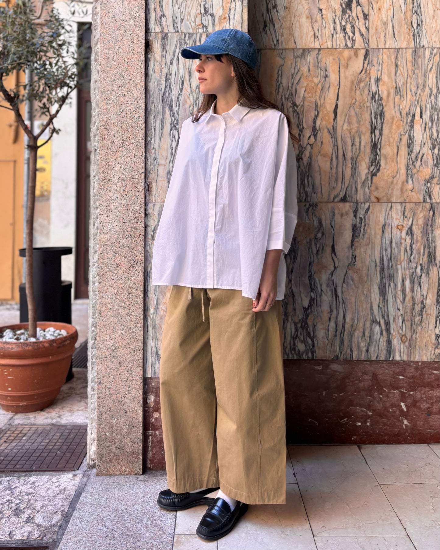 Camicia over bianca