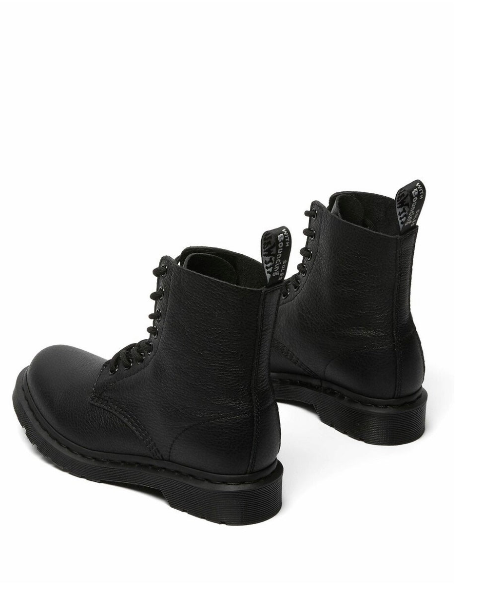 Stivali stringati Dr. martens neri