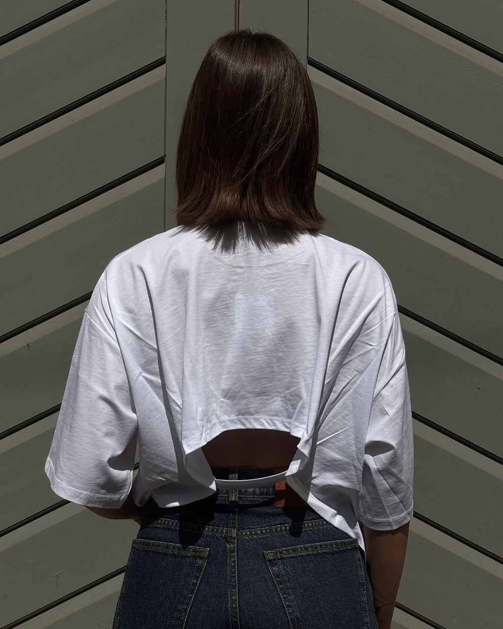 T-shirt cut-out bianca