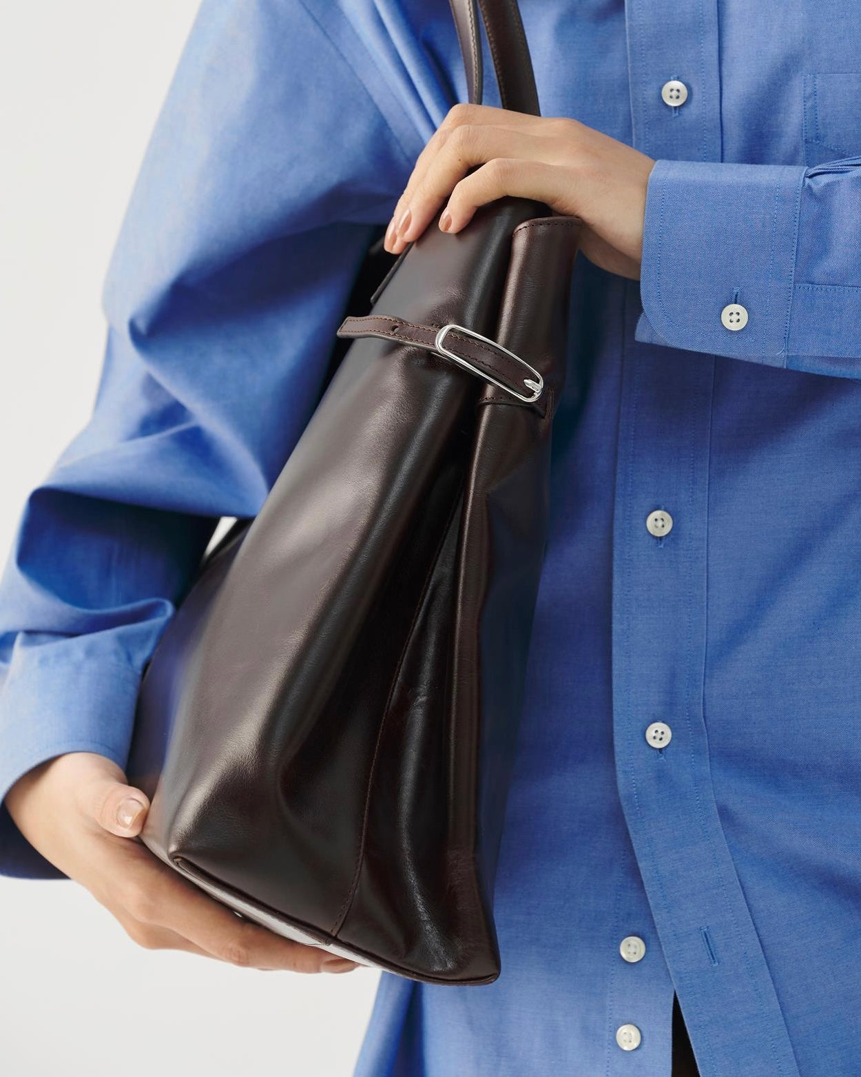 Borsa in pelle marrone