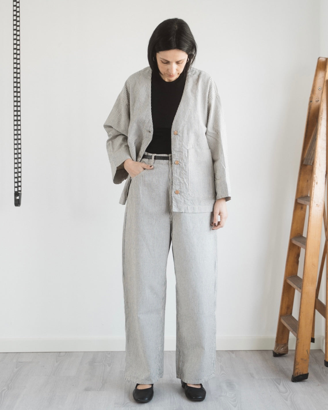 Pantalone Kyoto work stripe