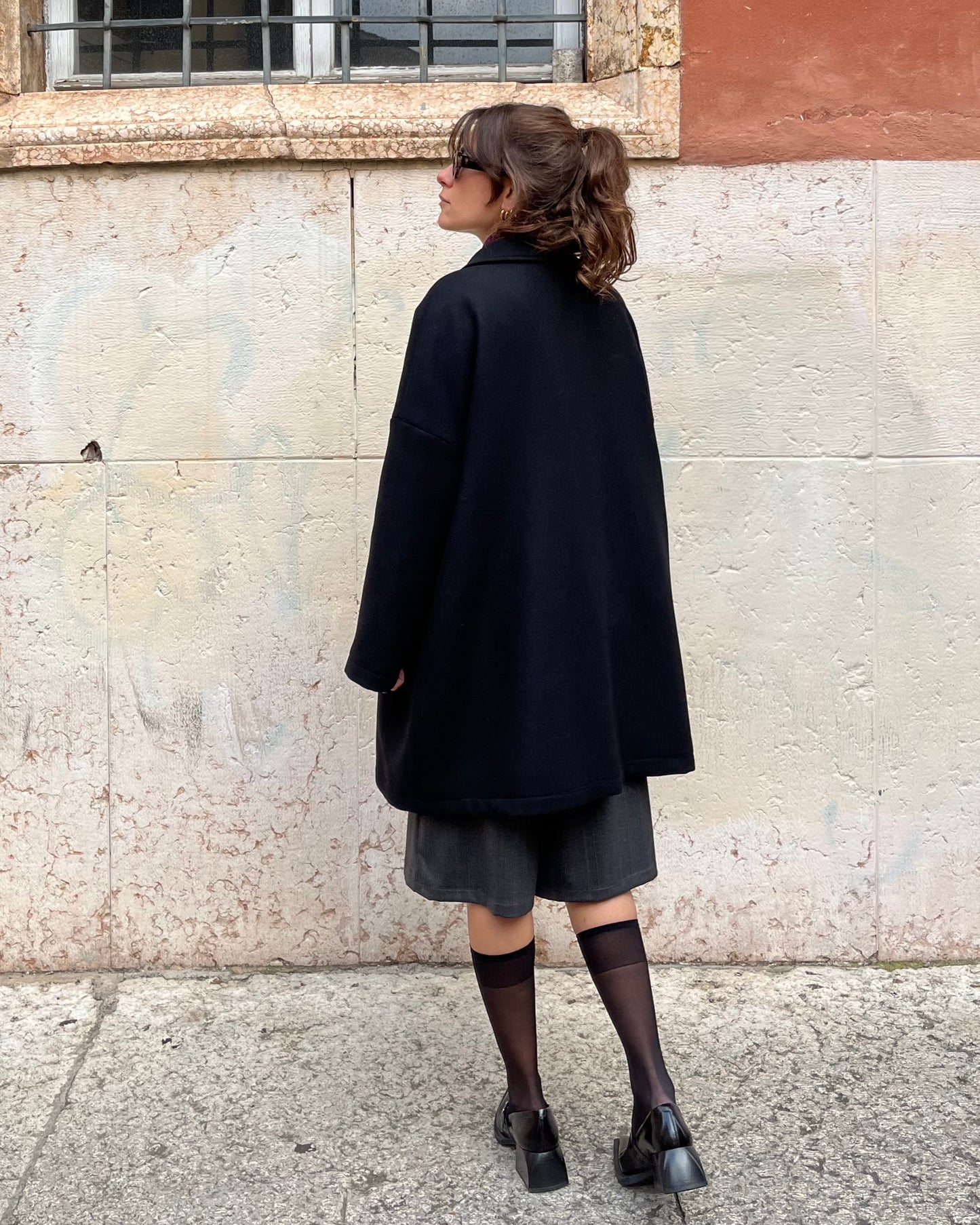 Cappotto midi nero