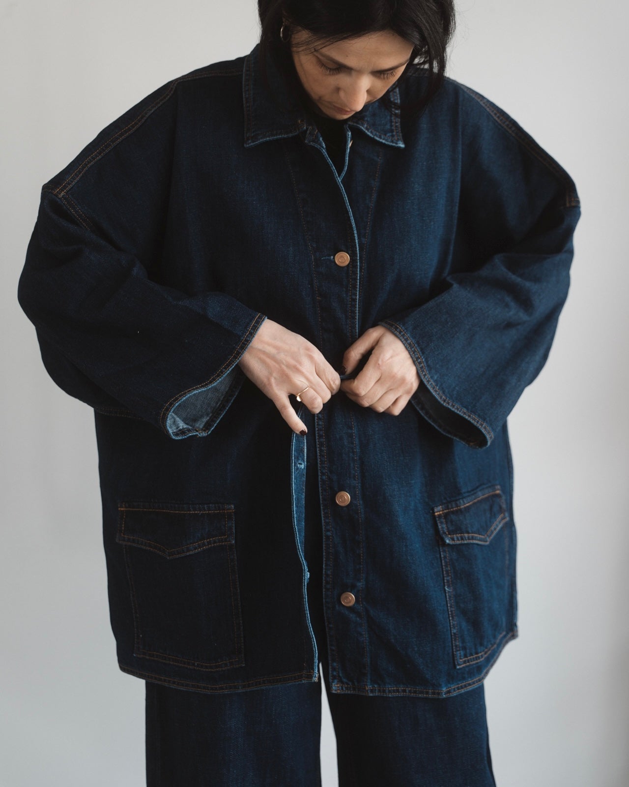 Butterfly jacket denim blue ocean