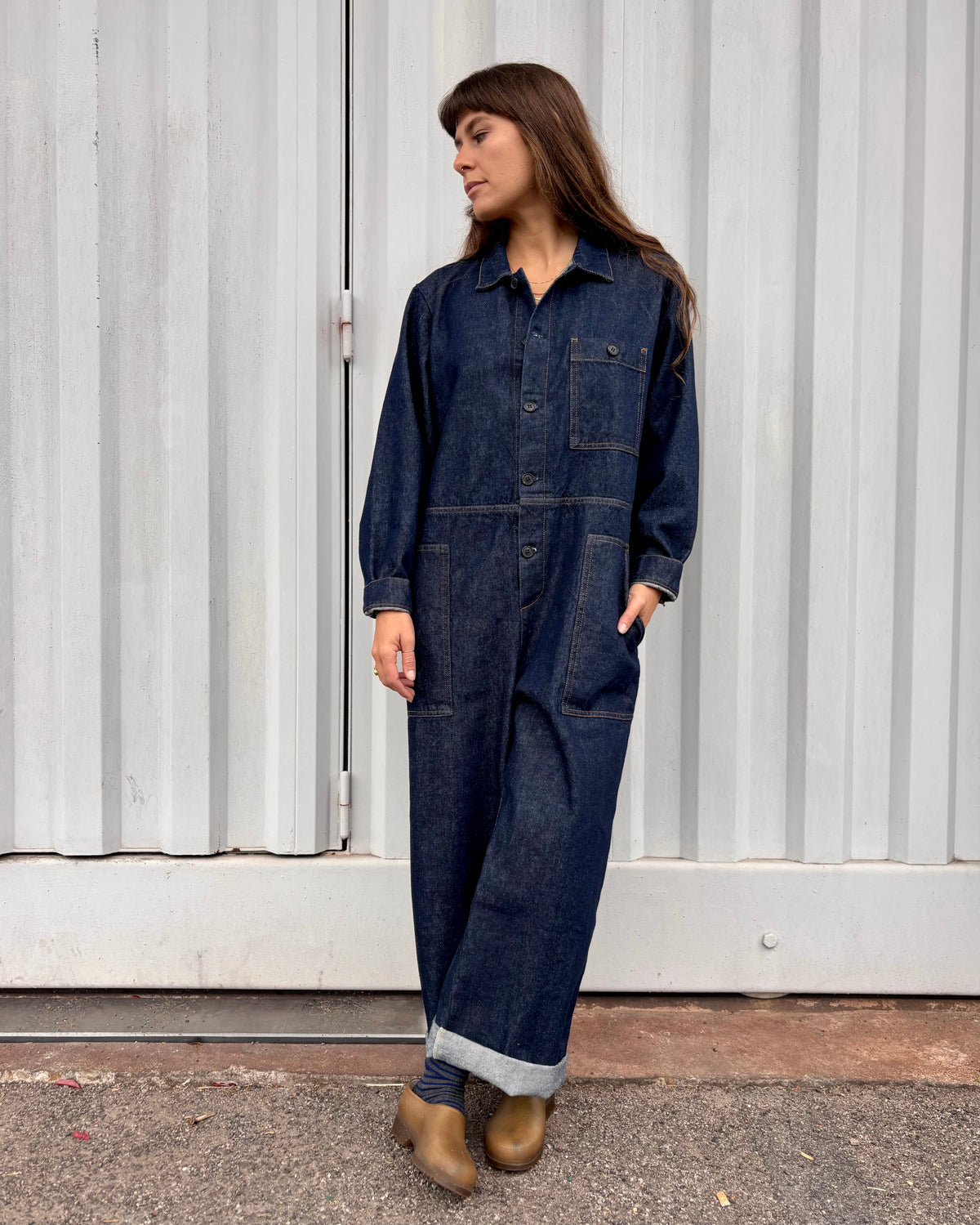 Tuta Meck in denim deep blue
