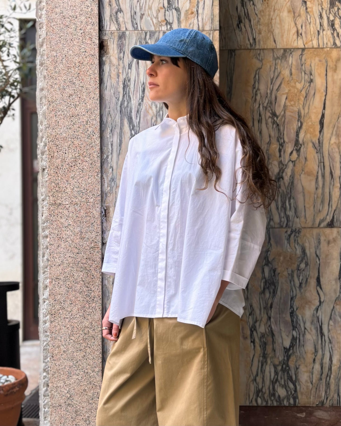 Camicia over bianca