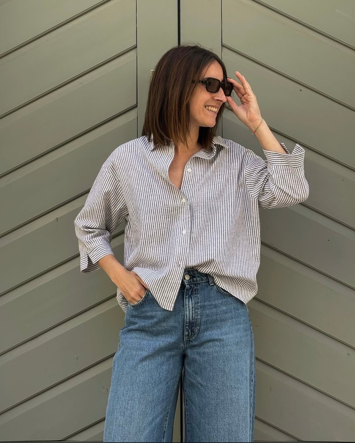 Camicia Hanoi righe moro