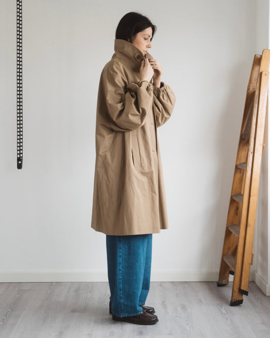 Trench balloon khaki