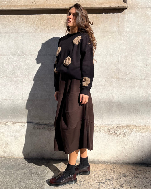 Gonna balloon marrone