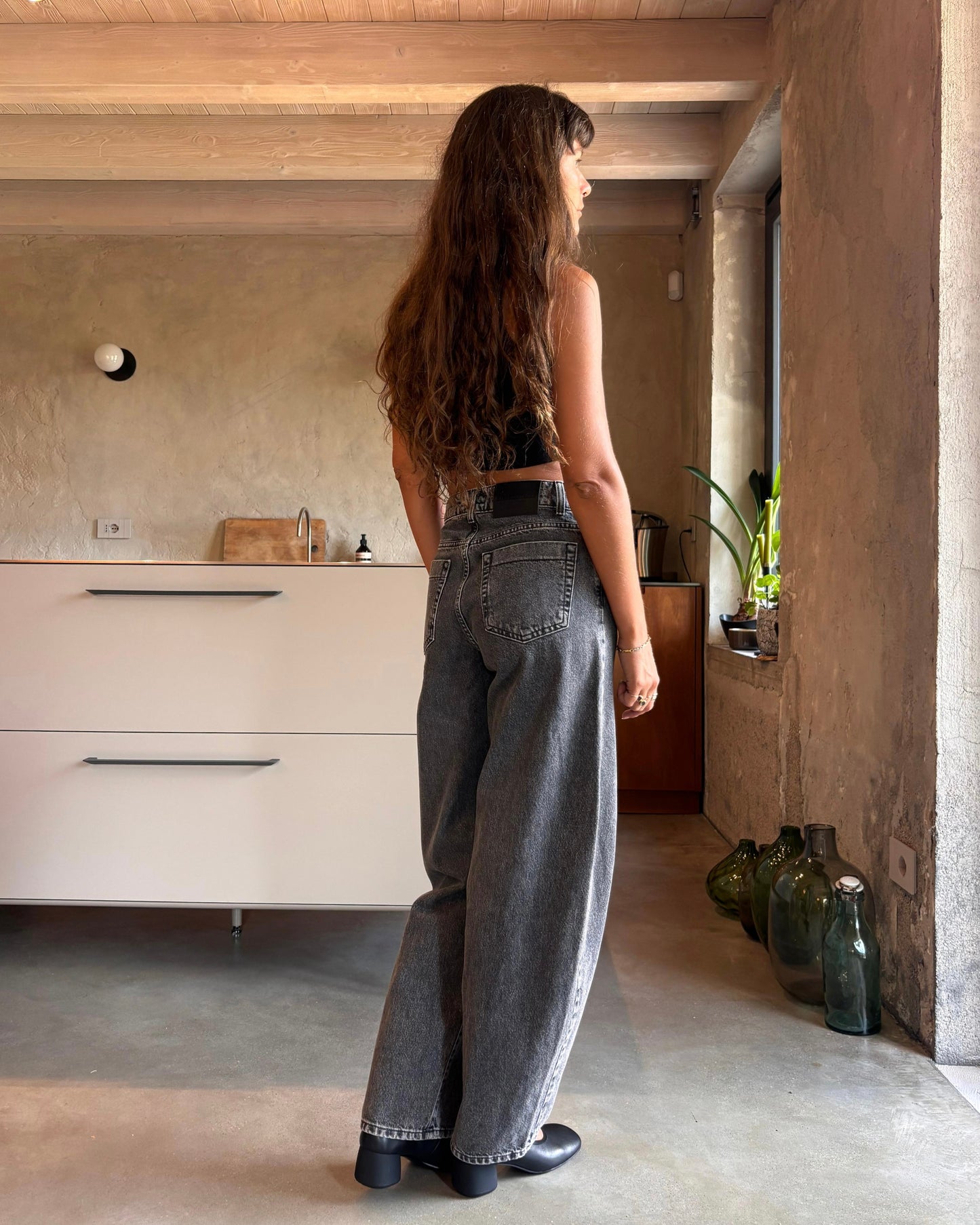 Jeans Tulip marble black
