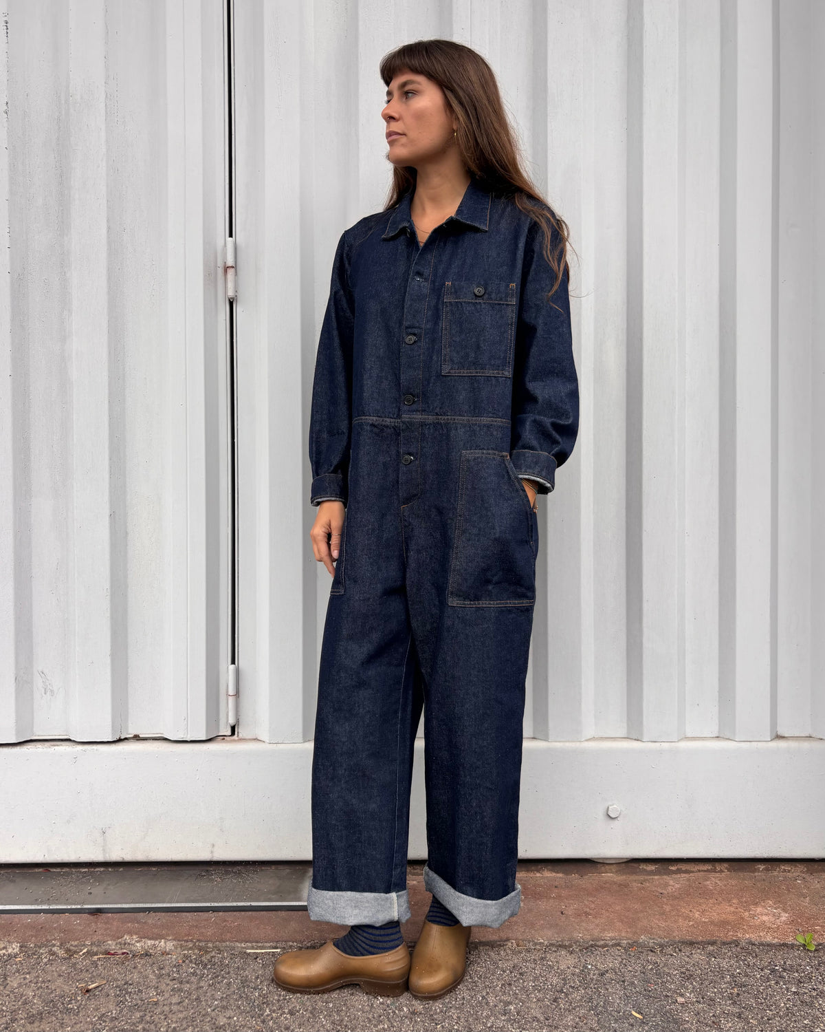 Tuta Meck in denim deep blue