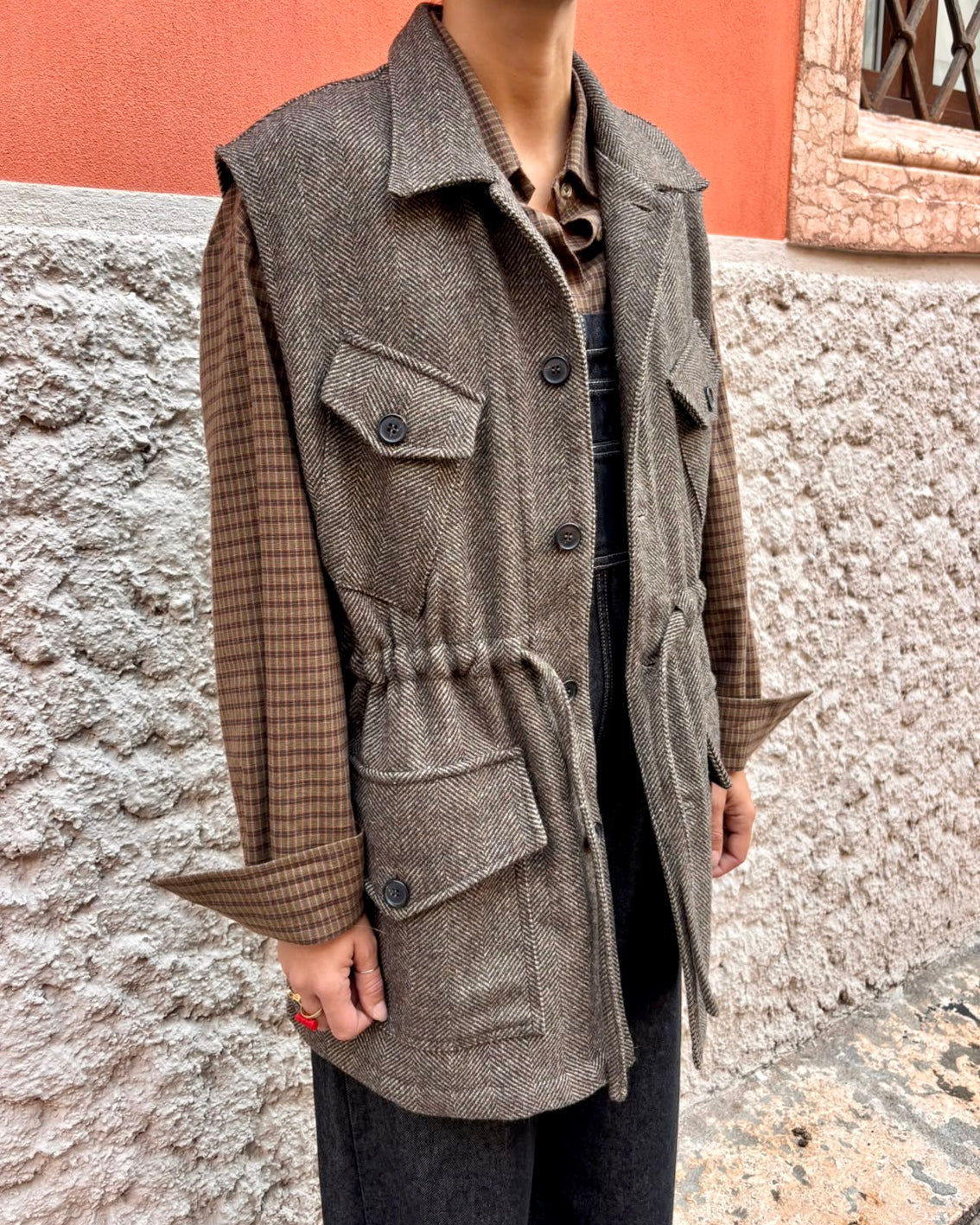 Gilet resca in panno