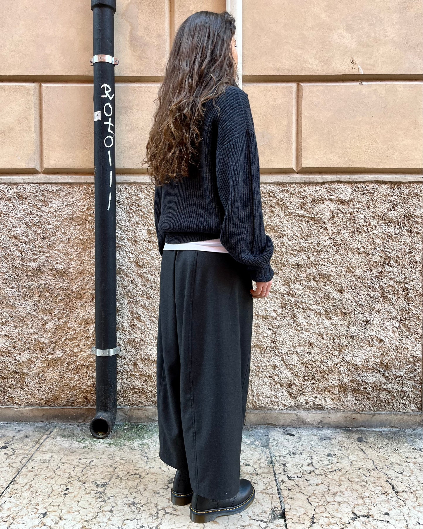 Maglione collo a zip