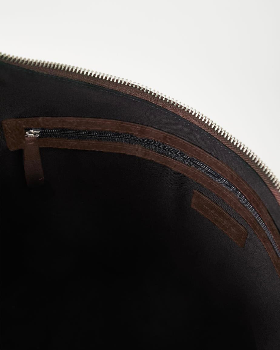 Borsa tote in camoscio