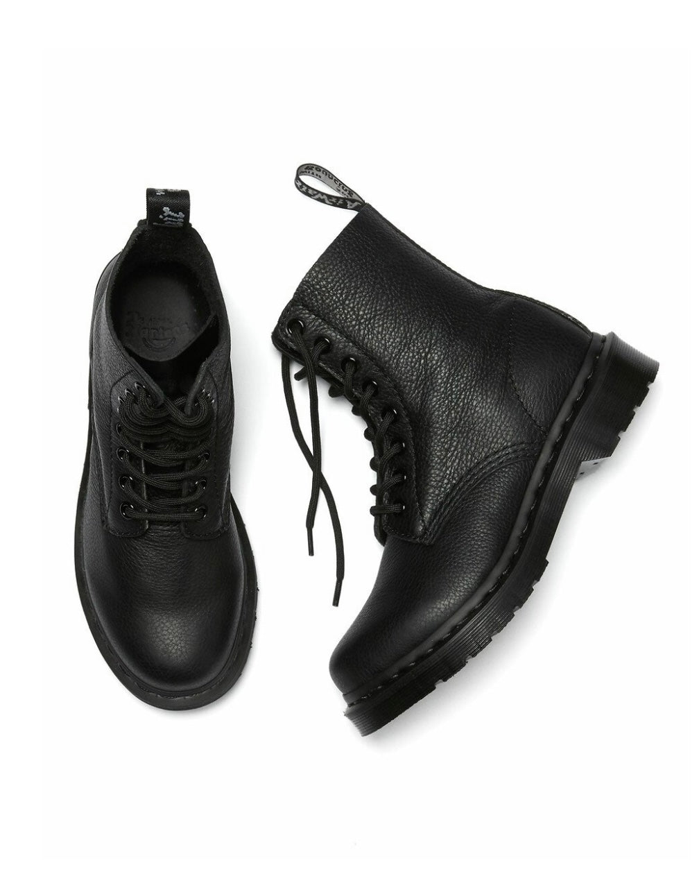 Stivali stringati Dr. martens neri