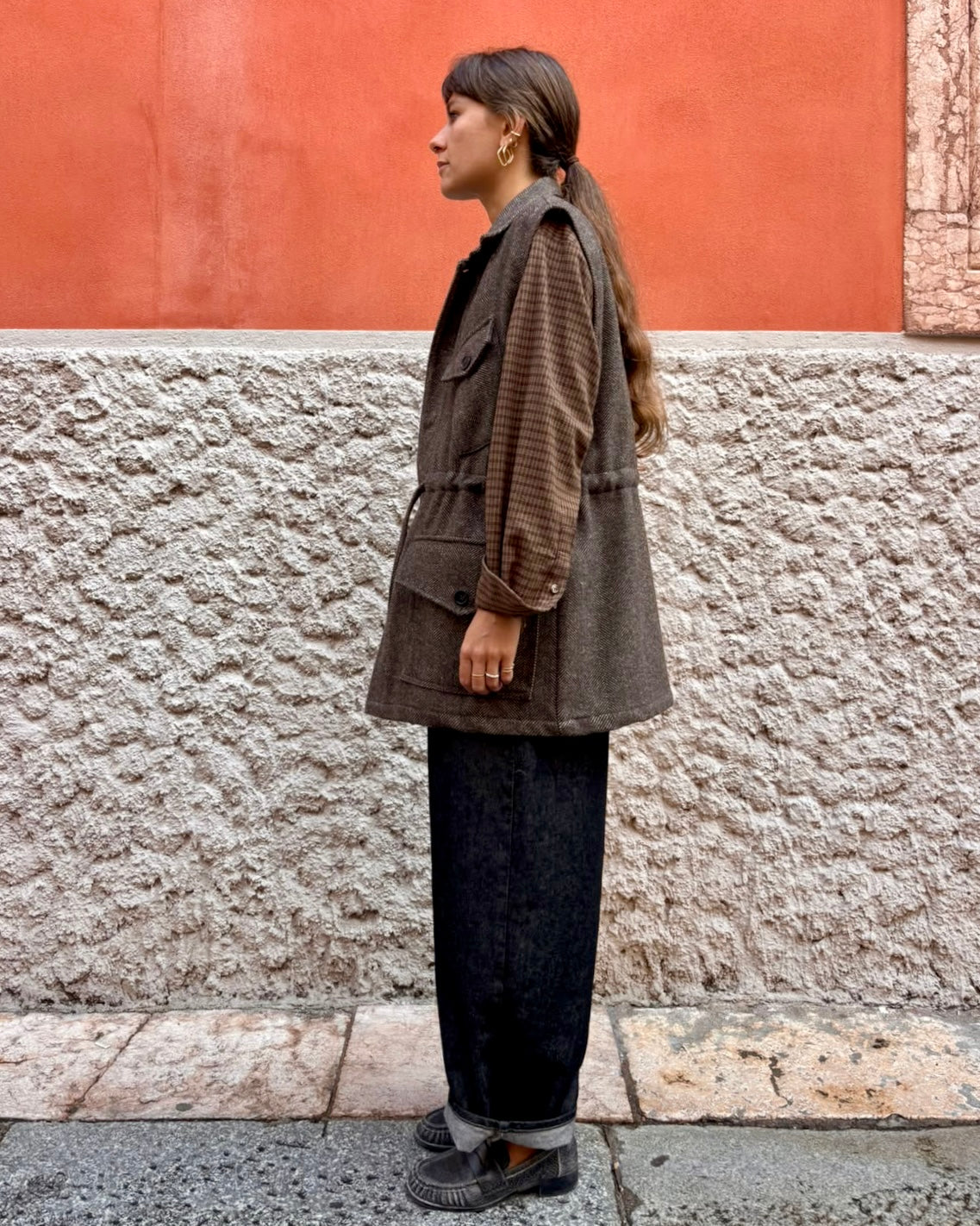 Gilet resca in panno